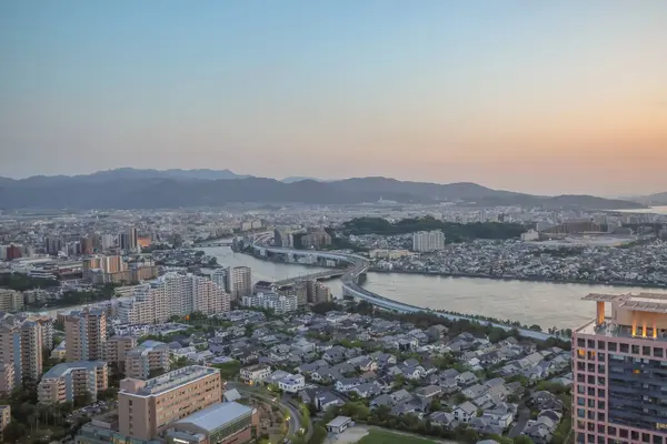 stock image Twilight Over Fukuoka City, Peaceful Fukuoka Skyline May 16 2024