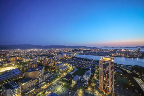 stock image Twilight Over Fukuoka City, Peaceful Fukuoka Skyline May 16 2024