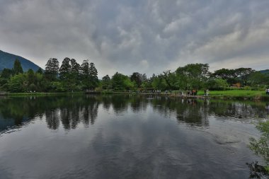 15 Mayıs 2024 Kinrin Gölü nehri, Yufuin japan