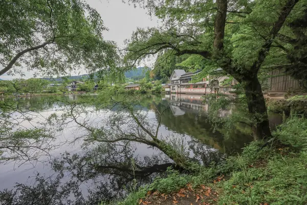 Stock image Landscape of Kinrin Lake in Yufuin, Oita, Japan May 15 2024