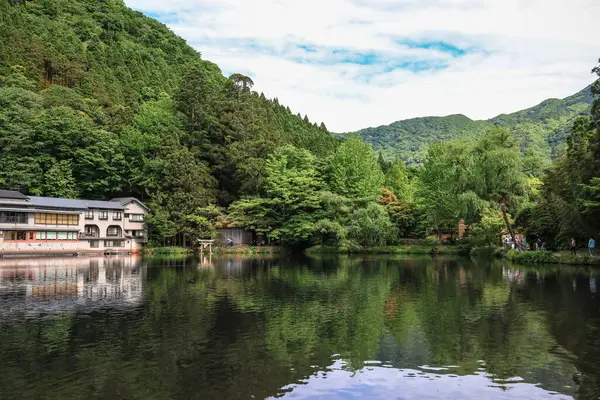 Stock image blue sky background at Yufuin, Oita, japan May 15 2024