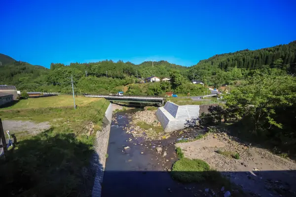 stock image a picturesque countryside scene from the Oita region May 15 2024