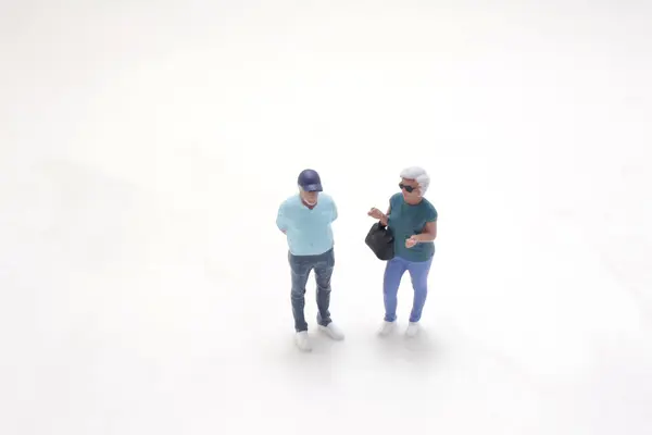 stock image a miniature figurines representing an older adult