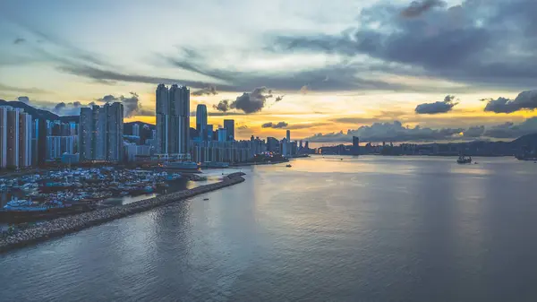 stock image Hong Kong Museum of Coastal Defence at night June 28 2024