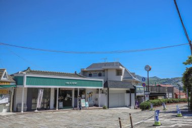 Glover Caddesi 'nin manzarası, Japonya 14 Mayıs 2024