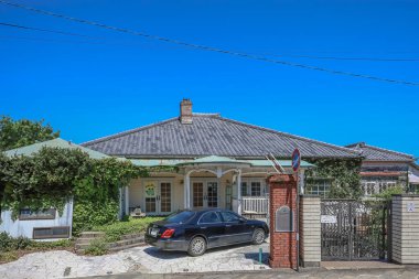 Glover Caddesi 'nin manzarası, Japonya 14 Mayıs 2024