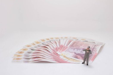 Banknotlu bir işadamı figürü