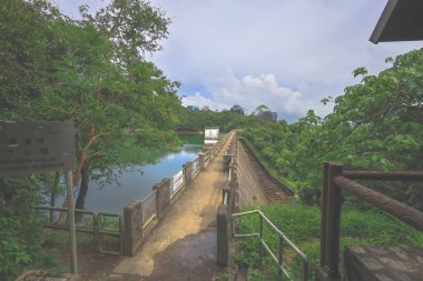 Hong Kong, 29 Haziran 2024 Aberdeen Barajı manzarası