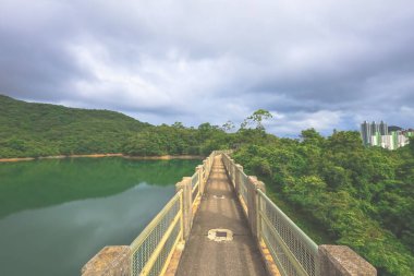 Hong Kong, 29 Haziran 2024 Aberdeen Barajı manzarası