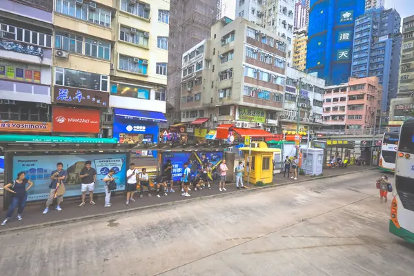 stock image HK, June 29 2024 a Street Scene in Aberdeen, Hong Kong