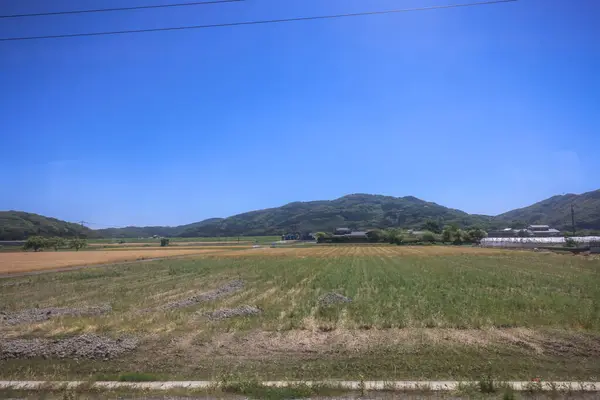 stock image Picturesque Rolling Fields, Pastoral Landscapes at Saga Countryside May 14 2024