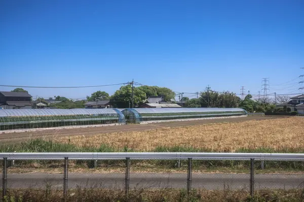 stock image Picturesque Rolling Fields, Pastoral Landscapes at Saga Countryside May 14 2024