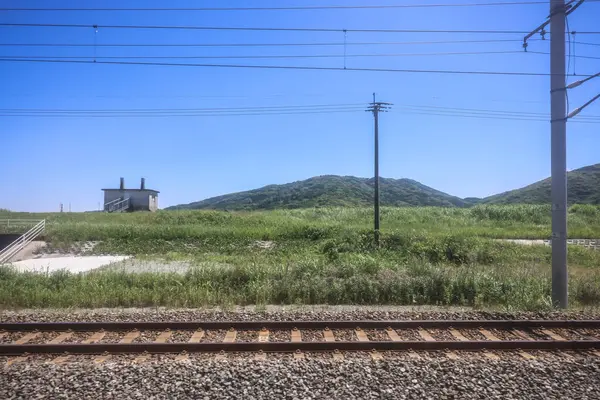 stock image Picturesque Rolling Fields, Pastoral Landscapes at Saga Countryside May 14 2024