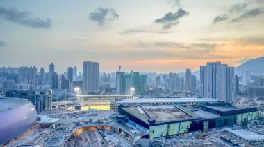 HK şehri 21 Haziran 2024 Kai Tak Spor Parkı Stadyumu İnşaat Altında