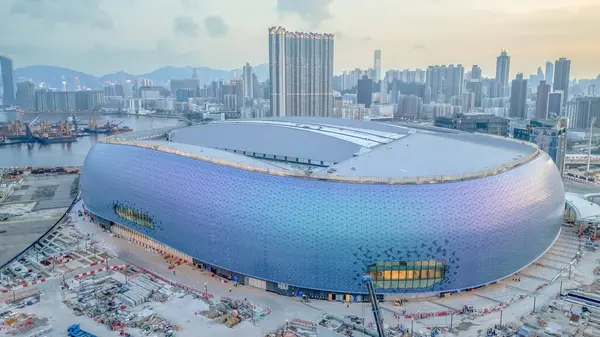 stock image HK city June 21 2024 Kai Tak Sports Park Stadium Under Construction