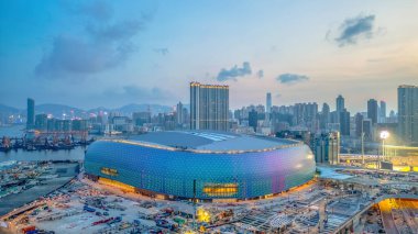 HK şehri 21 Haziran 2024 Kai Tak Spor Parkı Stadyumu İnşaat Altında