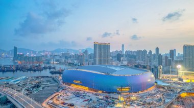 HK şehri 21 Haziran 2024 Kai Tak Spor Parkı Stadyumu İnşaat Altında