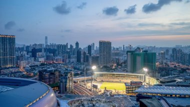 HK şehri 21 Haziran 2024 Kai Tak Spor Parkı Stadyumu İnşaat Altında