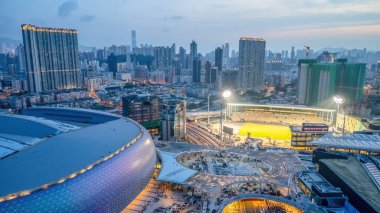 HK şehri 21 Haziran 2024 Kai Tak Spor Parkı Stadyumu İnşaat Altında