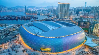 HK şehri 21 Haziran 2024 Kai Tak Spor Parkı Stadyumu İnşaat Altında