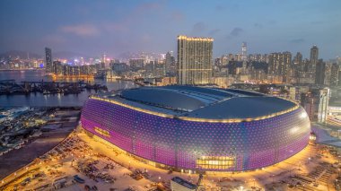 HK şehri 21 Haziran 2024 Kai Tak Spor Parkı Stadyumu İnşaat Altında