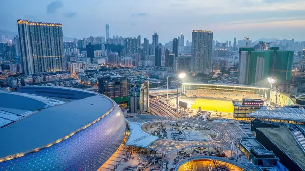 stock image HK city June 21 2024 Kai Tak Sports Park Stadium Under Construction