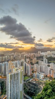 Kowloon Körfezi Hong Kong şehri 6 Temmuz 2024