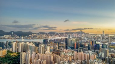 Kowloon Körfezi Hong Kong şehri 6 Temmuz 2024