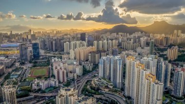 Kowloon Körfezi Hong Kong şehri 6 Temmuz 2024