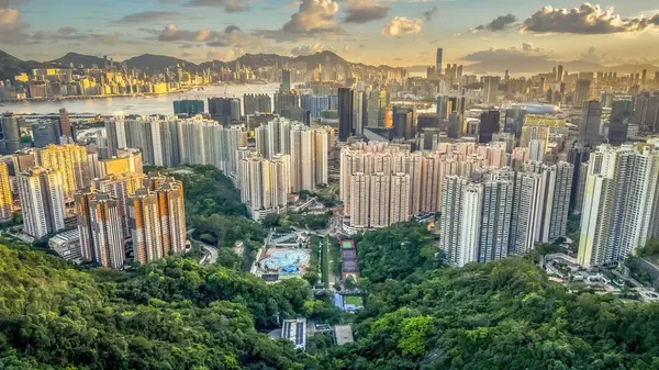 stock image from Jordan Valley, view of Kowloon Peninsula July 6 2024