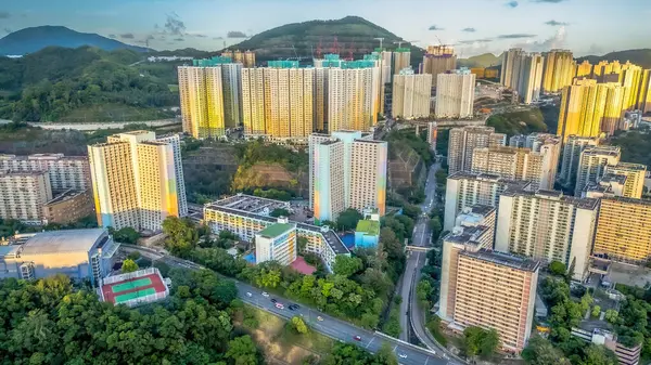 stock image July 6 2024 the location of Shun Lee and Shun On Estate, hk