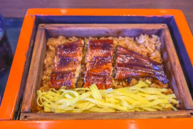 Kızarmış Yılan Balığı Pirinç, Leverated Box