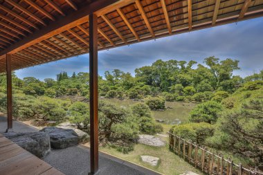 17 Mayıs 2024 Yanagawa Ohana, Japonya 'daki zen bahçesi.