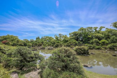 May 17 2024 the zen garden at Yanagawa Ohana, japan clipart