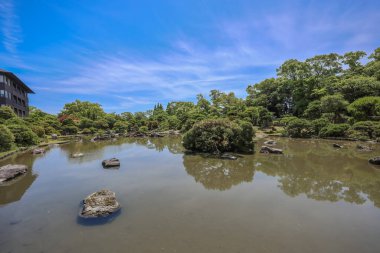 May 17 2024 the zen garden at Yanagawa Ohana, japan clipart