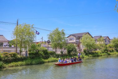 17 Mayıs 2024 Yanagawa Nehri Tekne Turu Fukuoka ili, Kyushu, Japonya.