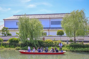 17 Mayıs 2024 Yanagawa Nehri Tekne Turu Fukuoka ili, Kyushu, Japonya.