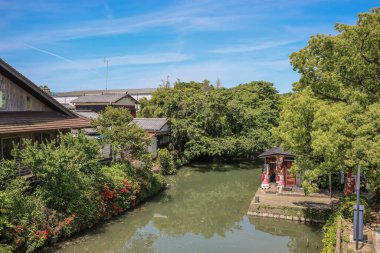 Nestled within the charming town of Yanagawa, Fukuoka Prefecture May 17 2024 clipart