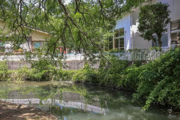 stock image Nestled within the charming town of Yanagawa, Fukuoka Prefecture May 17 2024