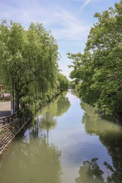 stock image Nestled within the charming town of Yanagawa, Fukuoka Prefecture May 17 2024