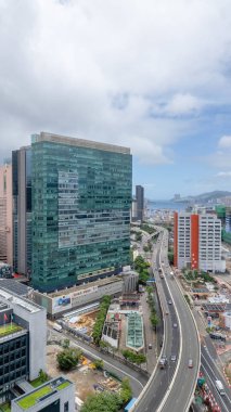 Kwun Tong HK, 20 Temmuz 2024. Hong Kong 'la bir kwun tong geçidi.