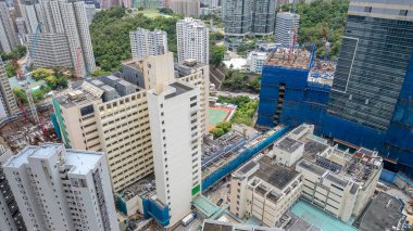 Kwun Tong HK, July 20 2024 the group of public Estate at Shun Tin Estate clipart