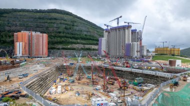 Kwun Tong HK, Temmuz 2024 Anderson Yolu, Hong Kong 'daki gelişim manzarası