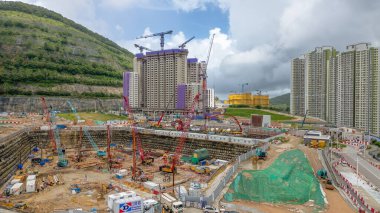 Kwun Tong HK, Temmuz 2024 Anderson Yolu, Hong Kong 'daki gelişim manzarası