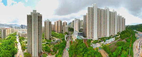 stock image Kwun Tong HK, July 20 2024 the group of public Estate at Shun Tin Estate