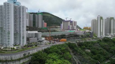 Hong Kong - 20 Temmuz 2024: Anderson Yolu 'nda Gündüz Görünümü