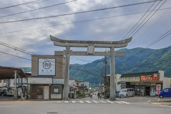 stock image May 15 2024 Ekimae Dori in Yufuin, Strolling Nagasaki Quaint Neighboring Town