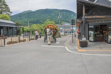 May 15 2024 Yufuincho Street, Charming Strolls in Nagasaki Countryside Enclave clipart