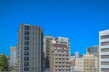 17 Mayıs 2024 Fukuoka Bölgesi, Japonya 'nın canlı şehir manzarasının açılışı