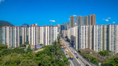 Kowloon, HK Mei Foo Sun Chuen özel konutlar. 3 Ağustos 2024